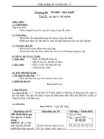 Giáo án Đại số 11 chương 2 bài 1: Quy tắc đếm