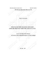 Tính toán bể thép trụ đứng chứa chất lỏng chịu động đất theo tiêu chuẩn của nga (tt) 