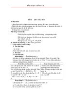 Giáo án Đại số 11 chương 2 bài 1: Quy tắc đếm