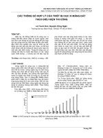 CÁC THÔNG số hợp lý của THIẾT bị cọc XI MĂNG đất THEO điều KIỆN THI CÔNG 