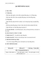 Giáo án Hình học 11 chương 1 bài 8: Phép đồng dạng