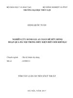 Nghiên cứu đánh giá an toàn đê Hữu Hồng đoạn qua Hà Nội trong điều kiện biến đổi khí hậu