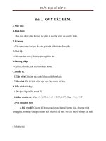 Giáo án Đại số 11 chương 2 bài 1: Quy tắc đếm