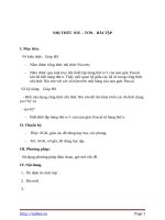 Giáo án Đại số 11 chương 2 bài 3: Nhị thức Niutơn