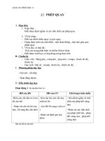 Giáo án Hình học 11 chương 1 bài 5: Phép quay