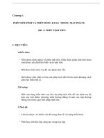 Giáo án Hình học 11 chương 1 bài 2: Phép tịnh tiến