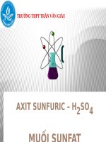 TRƯỜNG THPT TRẦN văn GIÀU