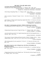 Thư mục SÁCH MỚI - TRUNG TÂM THÔNG TIN THƯ VIỆN-TRƯỜNG ĐẠI HỌC THƯƠNG MẠI Thu muc Toan