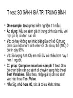 Tuần 9-10: Trình bày và Xử lý số liệu - nghiên cứu khoa học ď phan tich du lieu 2