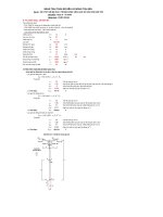 BANG  TINH TRU DEN CHIEU SANG DEN DOI HOAC DON