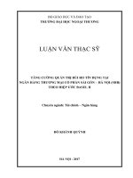 Tăng cường quản trị rủi ro tín dụng tại Ngân hàng TMCP Sài Gòn  Hà Nội (SHB) theo hiệp ước Basel II (LV thạc sĩ)
