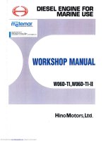 Hino motors w06d TIl  workshop manual 