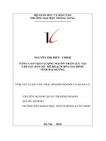 NÂNG CAO CHẤT LƯỢNG NGUỒN NHÂN lực tại CHI cục dân số   kế HOẠCH hóa GIA ĐÌNH TỈNH hải DƯƠNG tt 