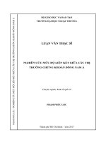 Nghiên cứu mức độ liên kết giữa các thị trường chứng khoán Đông Nam Á (LV thạc sĩ)
