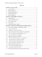 Phân tích tài chính Công ty cổ phần tư vấn đầu tư xây dựng NN