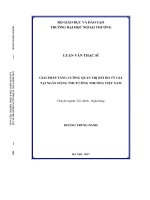 Giải pháp tăng cường quản trị rủi ro tỷ giá tại Ngân hàng TMCP Công thương Việt Nam (LV thạc sĩ)