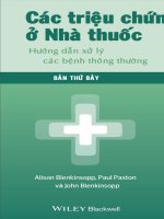 Similar to các triệu chứng ở nhà thuốc hướng dẫn xử lý các bệnh thông thường (bản thứ bảy) alison blenkinsopp,p 