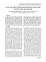 TỐI ưu hóa THÔNG số CÔNG NGHỆ NHẰM NÂNG CAO độ CHÍNH xác KÍCH THƯỚC sản PHẨM FDM 