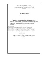 Nghiên Cứu Điều Khiển Bộ Khôi Phục Điện Áp Động (Dvr) Để Bù Lõm Điện Áp Cho Phụ Tải Quan Trọng Trong Xí Nghiệp Công Nghiệp