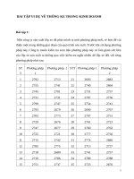 Bài tập ví dụ về thống kê trong kinh doanh 