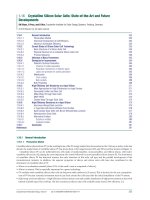 Volume 1 photovoltaic solar energy 1 16 – crystalline silicon solar cells state of the art and future developments