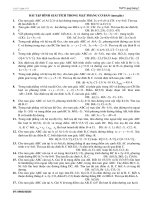 BÀI TẬP HÌNH GIẢI TÍCH TRONG MẶT PHẲNG CƠ BẢN (tam giác)