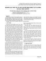 NGHIÊN cứu THIẾT kế và CHẾ tạo mô HÌNH ROBOT cắt PLASMA có cấu TRÚC GANTRY 