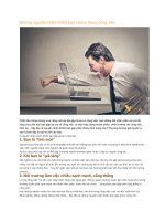 Những nguyên nhân khiến bạn stress trong công việc