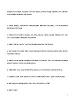 PHÂN TÍCH THỰC TRẠNG và ỨNG DỤNG CÔNG NGHỆ THÔNG TIN TRONG FONTERRA BARNDS VIETNAM