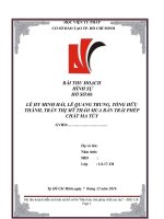 diễn án hình sự hồ sơ 06 mua bán ma túy