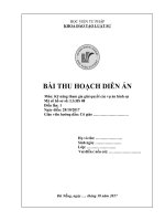 THU HOẠCH DIỄN án HS HÌNH sự số 08