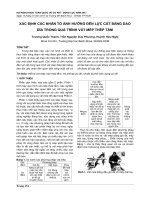 XÁC ĐỊNH các NHÂN tố ẢNH HƢỞNG đến lực cắt BẰNG DAO đĩa TRONG QUÁ TRÌNH vát mép THÉP tấm 