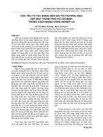 CÁC yếu tố tác ĐỘNG đến GIÁ TRỊ THƢƠNG HIỆU dệt MAY THÀNH PHỐ hồ CHÍ MINH TRONG CÁCH MẠNG CÔNG NGHIỆP 4 0 