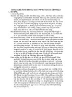 CÔNG NGHỆ NANO TRONG xử lý nước THẢI có CHỨA KLN