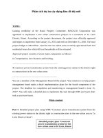 Phân tích dự án xây dựng khu đô thị mới e 