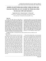 NGHIÊN cứu mô PHỎNG ẢNH HƢỞNG THÔNG số HÌNH học của DAO TIỆN đến lực cắt và NHIỆT độ TRONG GIA CÔNG tốc độ CAO THÉP hợp KIM SKD11 