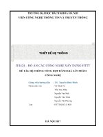 tài liệu phân tích thiết kế đồ án các hệ thống thông tin