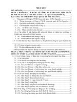 Thực trạng tạo động lực cho người lao động tại công ty TNHH may mặc quốc tế phú nguyên