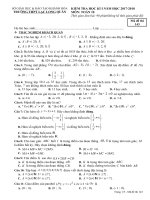 Đề kiểm tra học kỳ 1 Toán 10 năm học 2017 – 2018 Trường THPT Lạc Long Quân – Khánh Hòa 