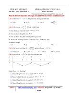 THPT yen dung 3  bac giang  lan 1  2018 co loi giai chi tiet 