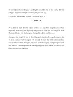 Nghiên cứu tác động của hoạt động bán sản phẩm điện tử theo phương thức bán hàng qua mạng ở thị trường Hà Nội trong thời gian hiện nay