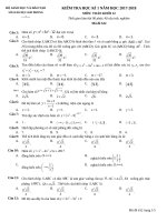 DE THI HOC KI 1 MON TOAN 12HAY 