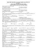 Bài tập hạt nhân nguyên tử, phóng xạ