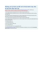 Không xử lý hình sự đối với 10 tội danh này nếu bị hại làm đơn bãi nại