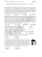 MỘT SỐ BÀI TOÁN THỰC TẾ - HỌC KÌ 1 – TOÁN 12