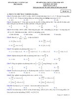 Đề thi HK1 Toán 11 năm học 2017 – 2018 sở GD và ĐT Bắc Giang 