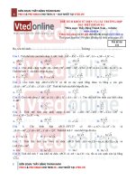 Thể tích khối tứ diện và các trường hợp đặc biệt (Đề số 01)