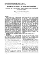 NGHIÊN cứu đo và xử lý tín HIỆU mô MEN XOẮN BẰNG PHƯƠNG PHÁP TEM dán BIẾN DẠNG TRÊN ĐƯỜNG TRỤC DIESEL LAI máy CÔNG tác 