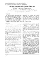 XÁC ĐỊNH CÔNG SUẤT kéo của tàu CSB TT 400 BẰNG lý THUYẾT và THỰC NGHIỆM 