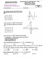 Đề thi HK1 Toán 12 năm học 2017 – 2018 trường THPT chuyên Đại học Vinh